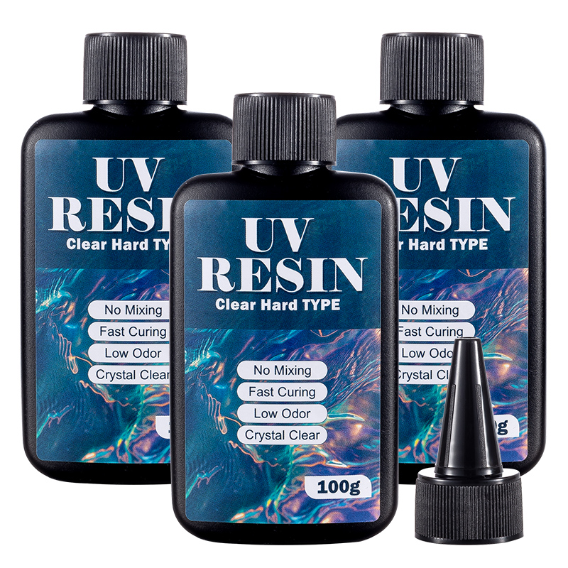 Resin Art Glue - 100/200/300g UV Reçine Sert Tip Kristal