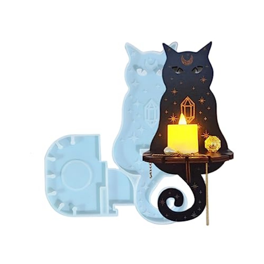 Resin Art Craft - Reçine Kalıpları Silikon, Duvara Monte Mumluk