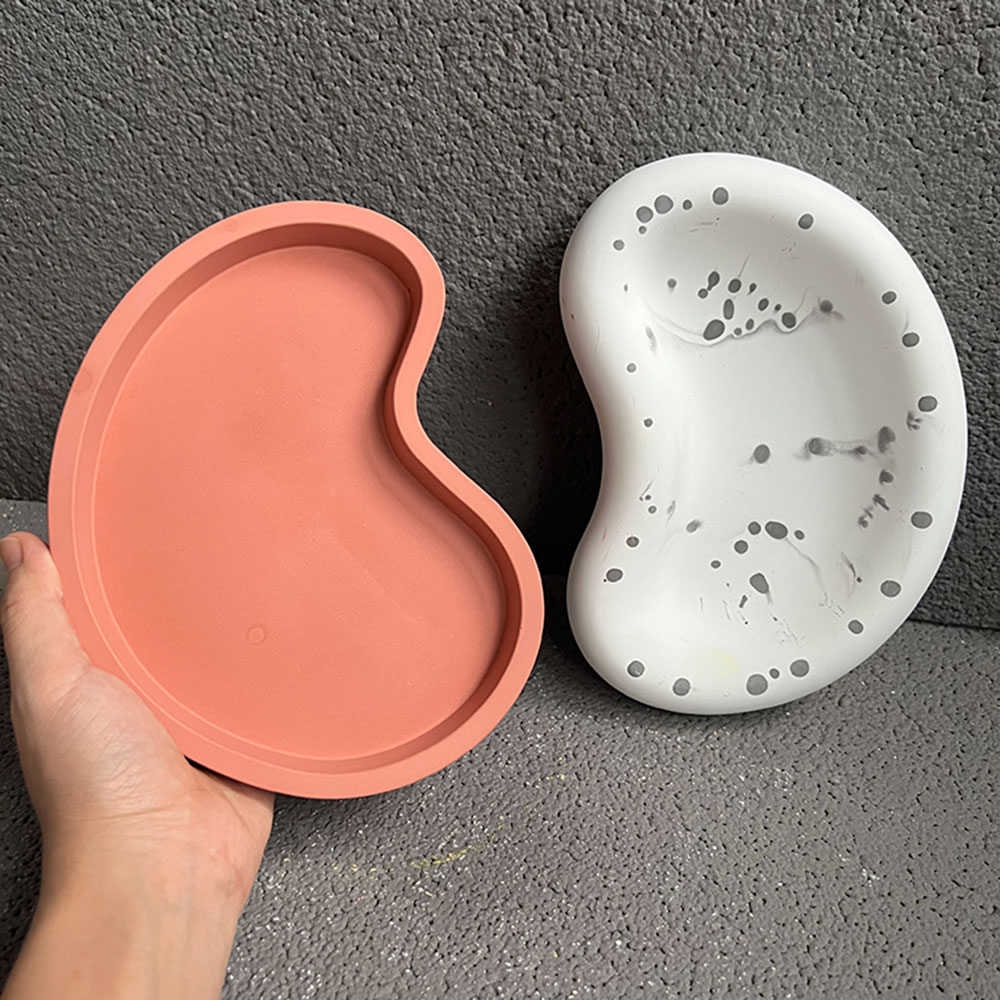 Tray Mold Rectangle - Bezelye şekilli tepsi silikon kalıp DIY