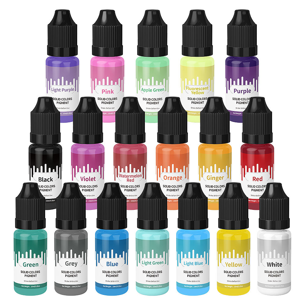 Resin Art Glue - 18 renk 10 ml Macaron Katı
