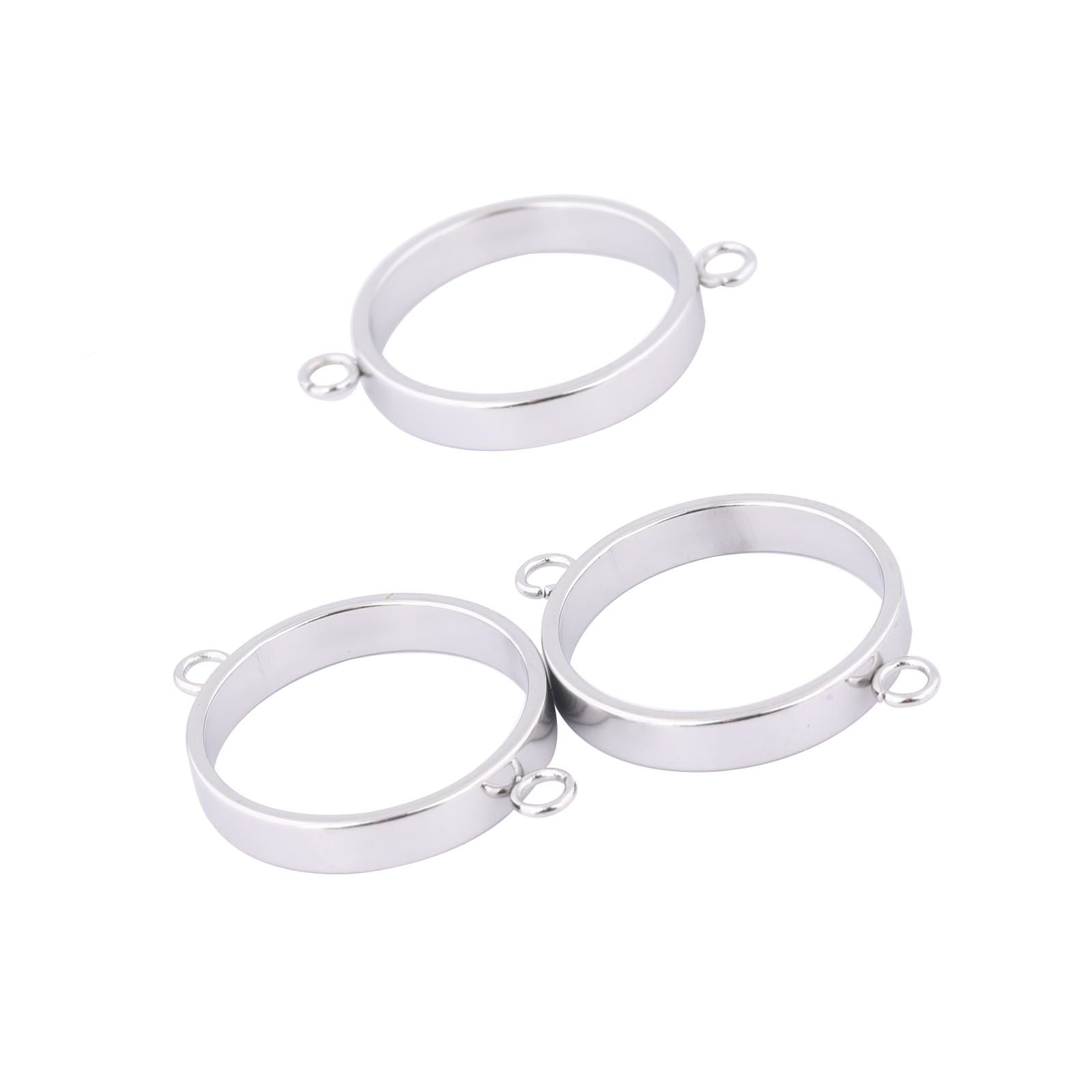 Bezels Pendant Resin - 10 adet Paslanmaz Çelik 14mm Açık