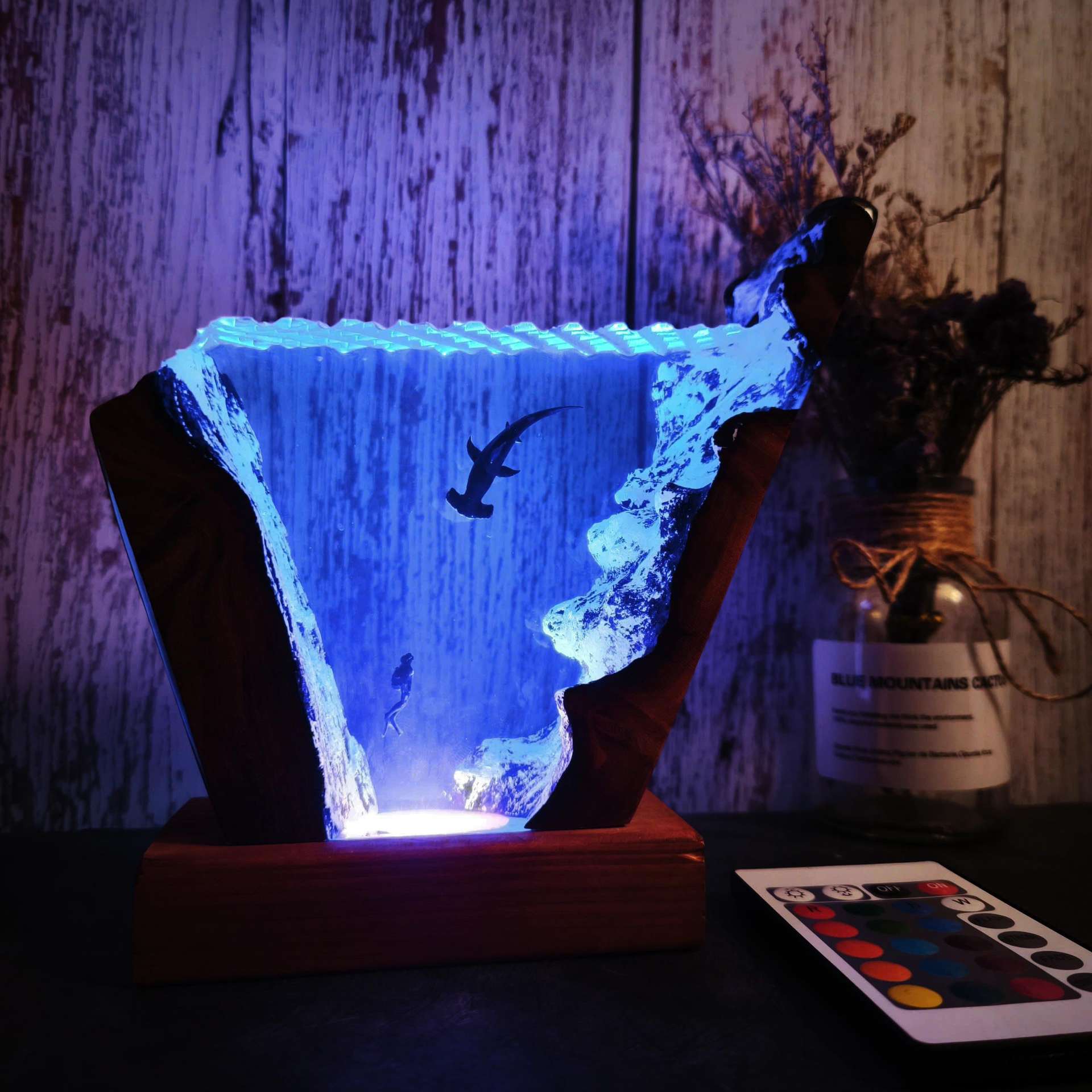 Resin Art Wedding Gift - 6 * 4 inç Okyanus Serisi