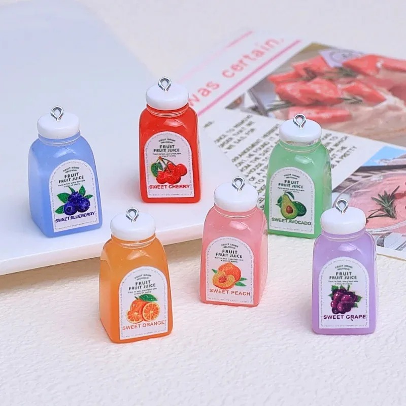 Resin Art Craft - 10 Adet Kawaii Mini 3D Kiraz