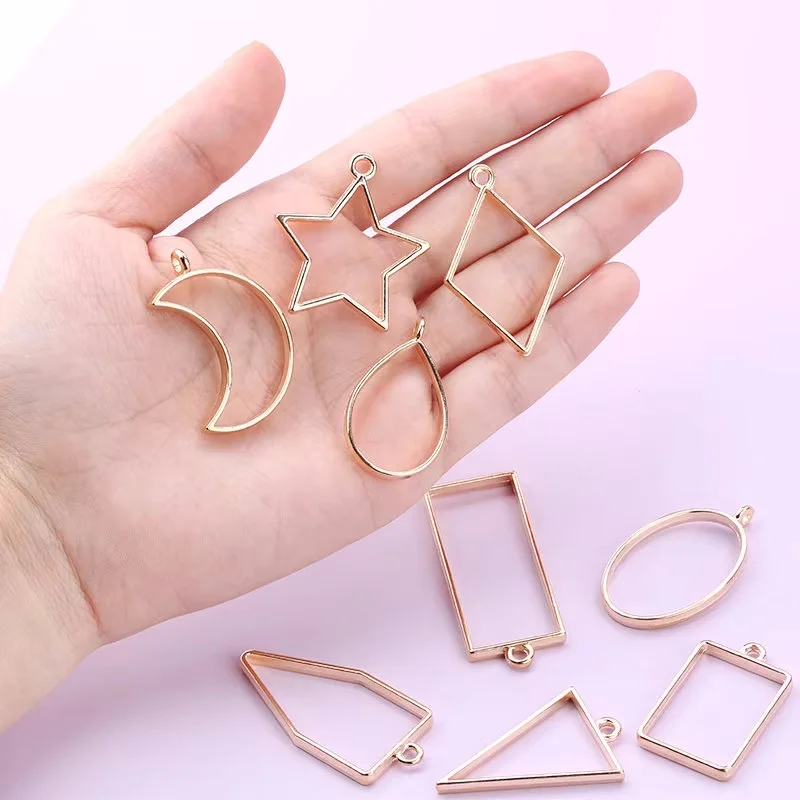 Bezels Pendant Resin - Açık Çerçeve Kolye Reçine 10 Stilleri