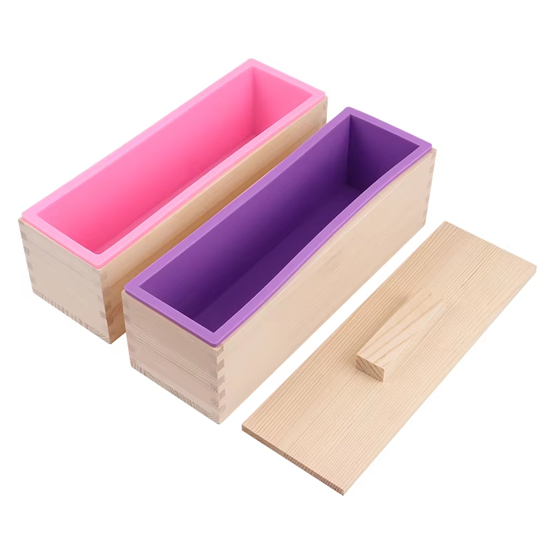 Tray Mold Rectangle - 1200ml Dikdörtgen Silikon Sabun Kalıbı Kapaklı