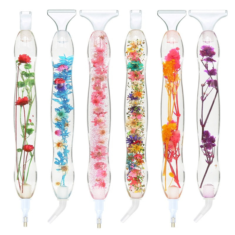 Resin Art Craft - 1 takım Çiçek Tasarımlı Reçine 5D