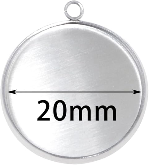 20 adet paslanmaz çelik yuvarl - Bezels Pendant Resin incelemesi ve fiyatı