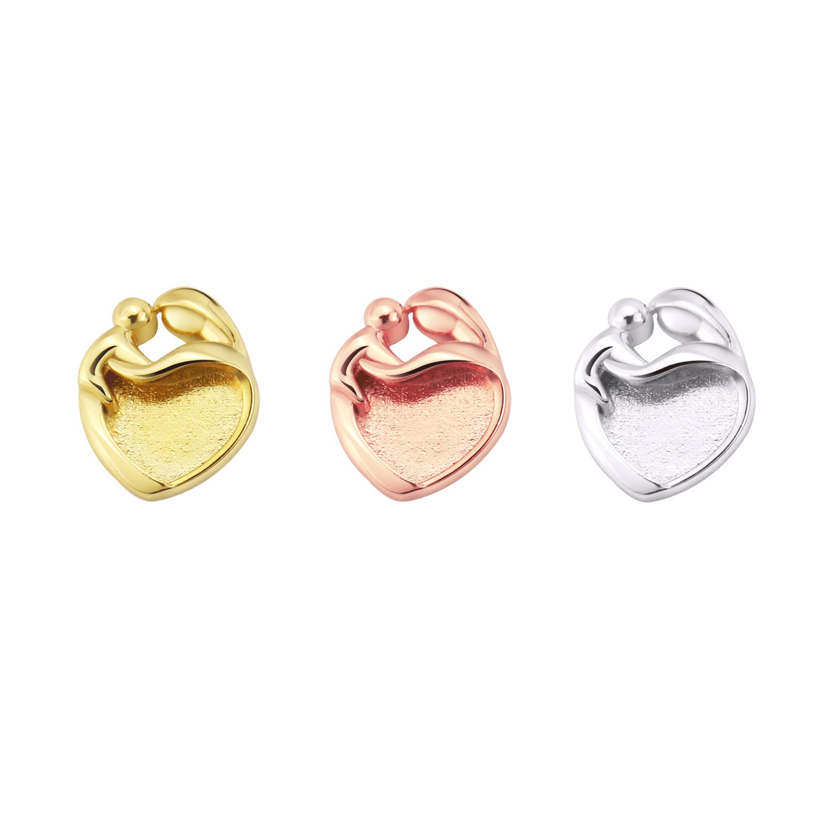 9MM Kalp Çerçeveli Anne Bebek  - Bezels Pendant Resin incelemesi ve fiyatı
