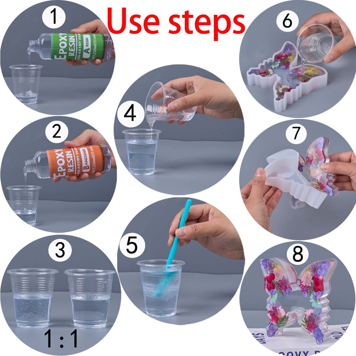 1:1 Oranı Epoksi Reçine Kiti A - Resin Art Glue incelemesi ve fiyatı