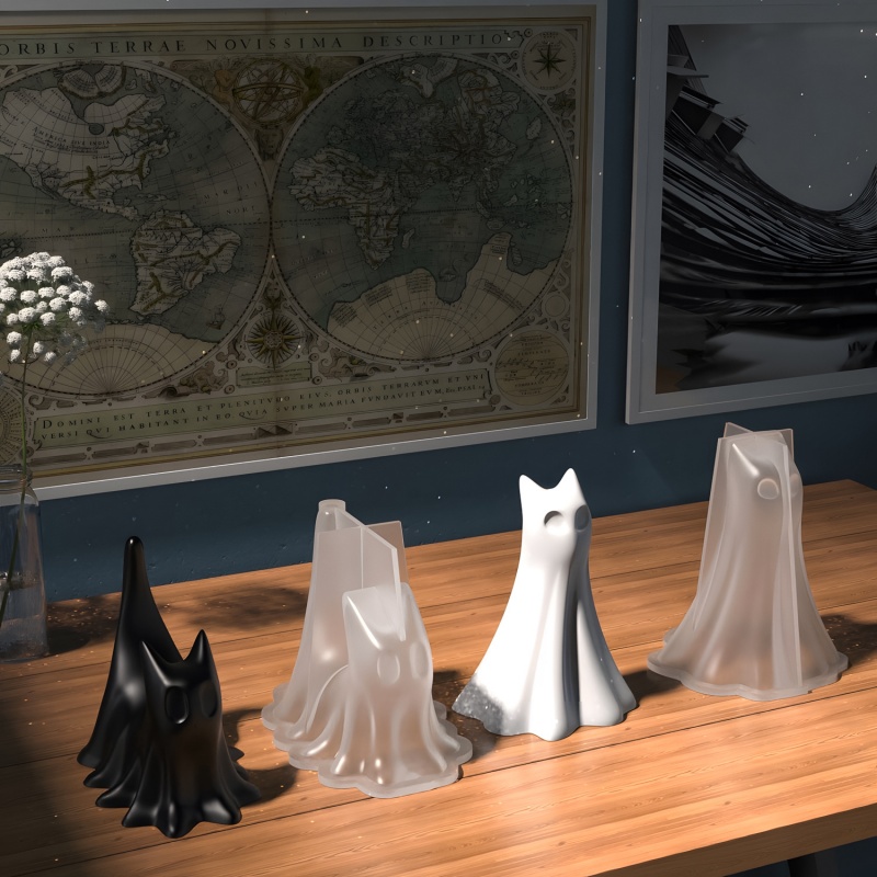 Hayalet Kedi Cadılar Bayramı M - Resin Art Glue incelemesi ve fiyatı