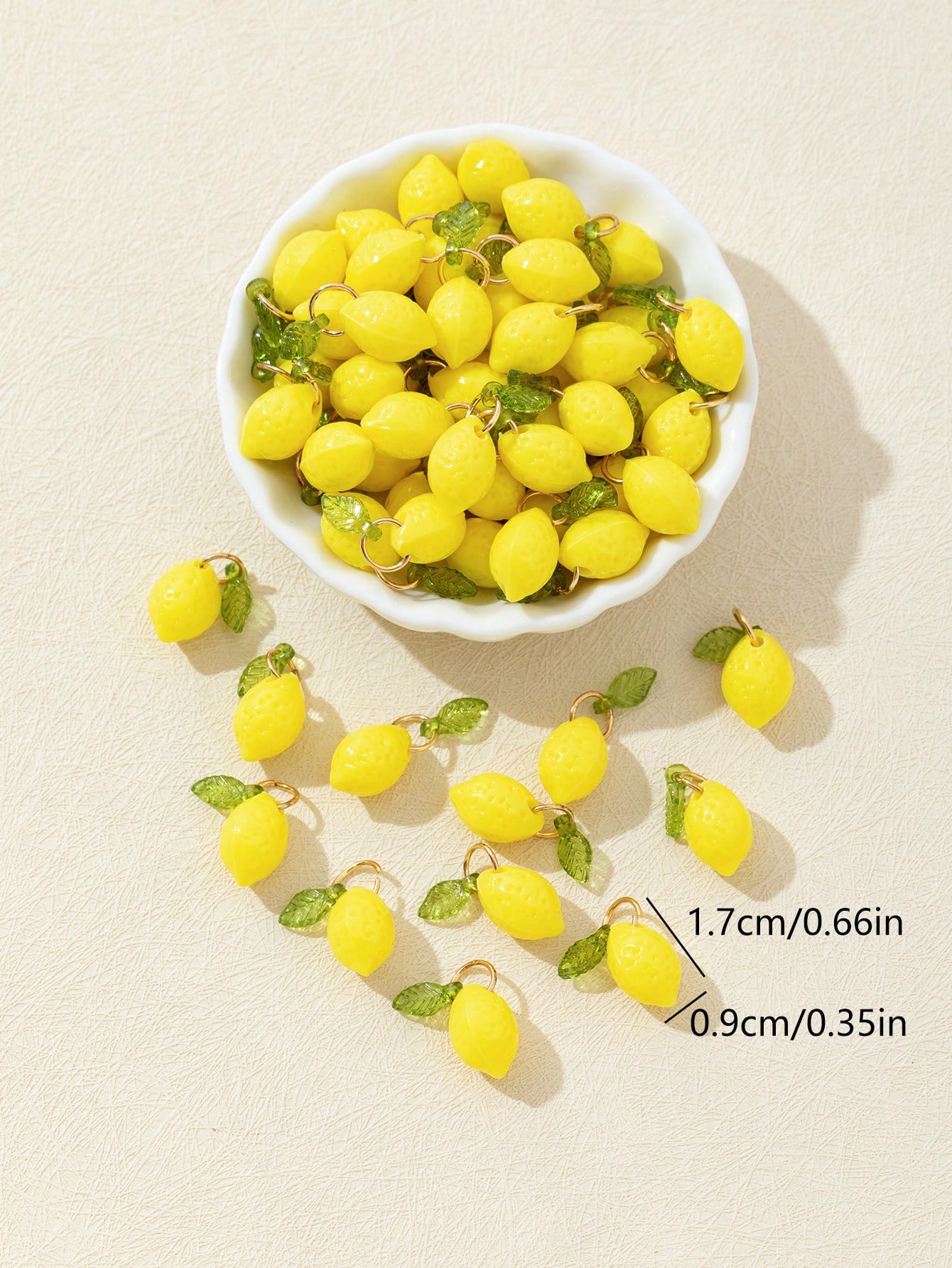 10 adet 3D limon reçine takıla - Resin Art Craft incelemesi ve fiyatı