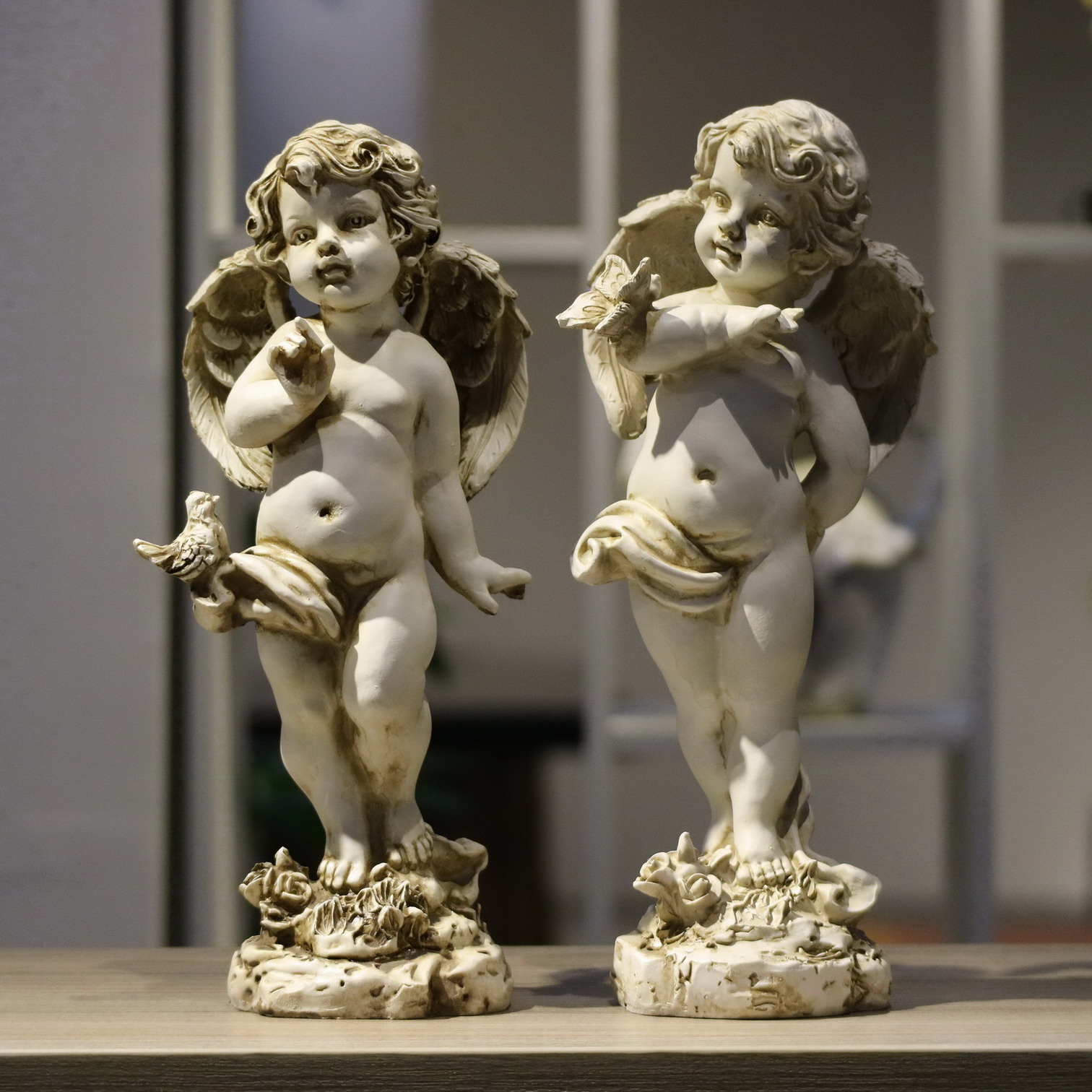 Retro Reçine Melek Heykelcik 2 - Resin Art Wedding Gift incelemesi ve fiyatı
