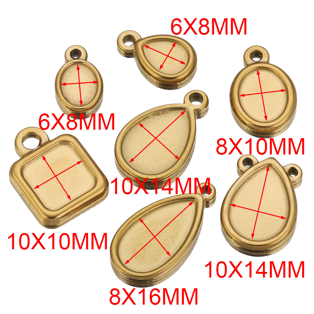 5 adet Paslanmaz Çelik Kare Da - Bezels Pendant Resin incelemesi ve fiyatı