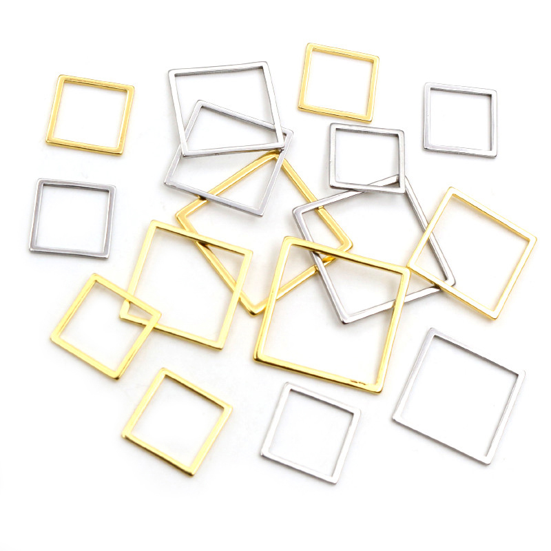 20pcs 3 boyutu kare Charm altı - Bezels Pendant Resin incelemesi ve fiyatı