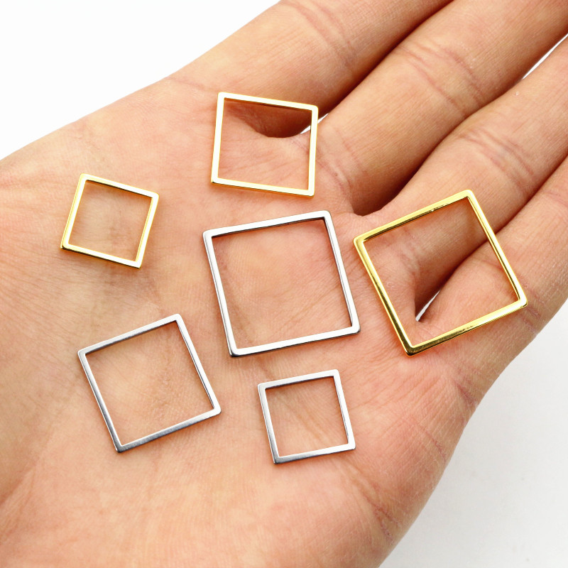 20pcs 3 boyutu kare Charm altı - Bezels Pendant Resin incelemesi ve fiyatı