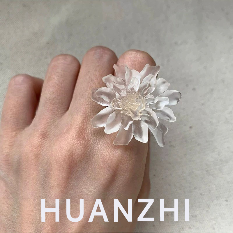 HUANZHI Beyaz Şeffaf Buzlu Reç - Resin Art Ring incelemesi ve fiyatı