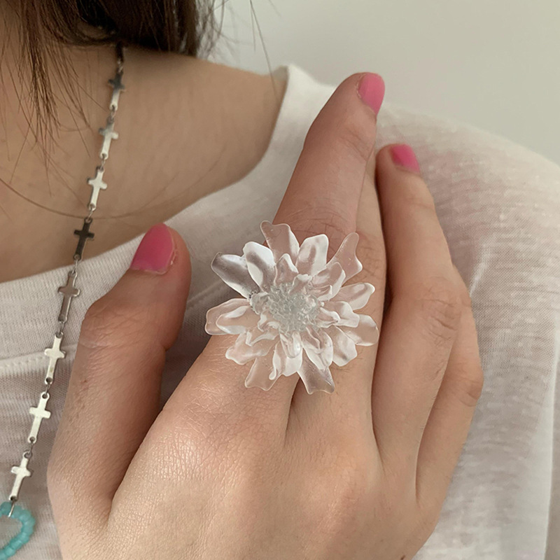 HUANZHI Beyaz Şeffaf Buzlu Reç - Resin Art Ring incelemesi ve fiyatı