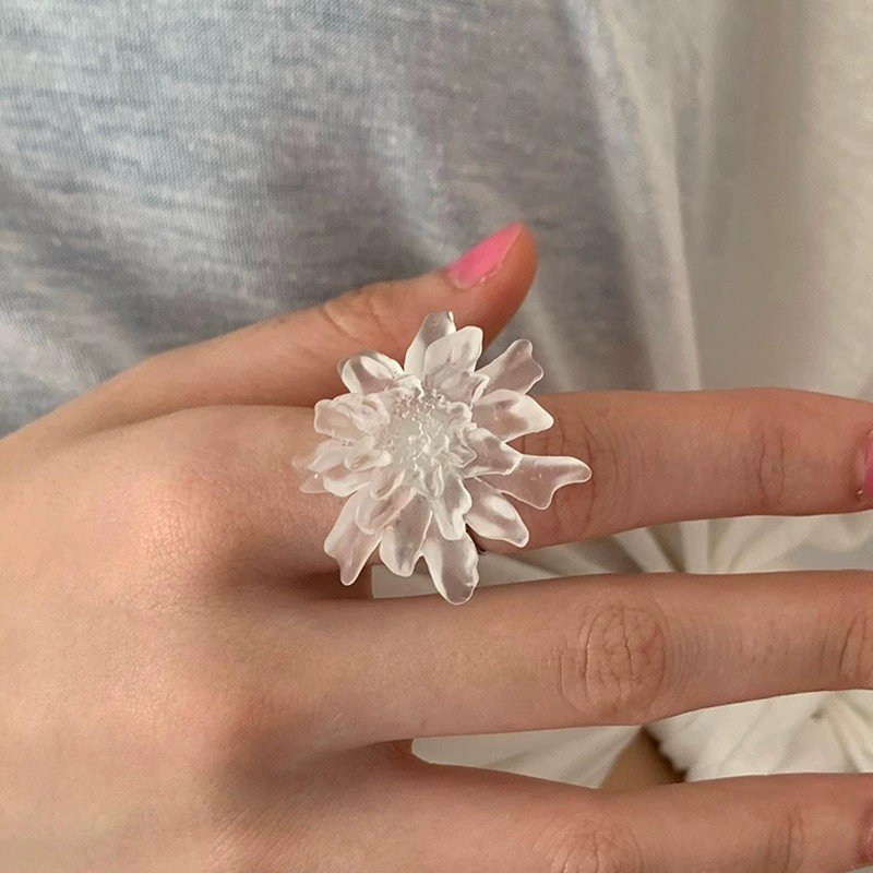 HUANZHI Beyaz Şeffaf Buzlu Reç - Resin Art Ring incelemesi ve fiyatı