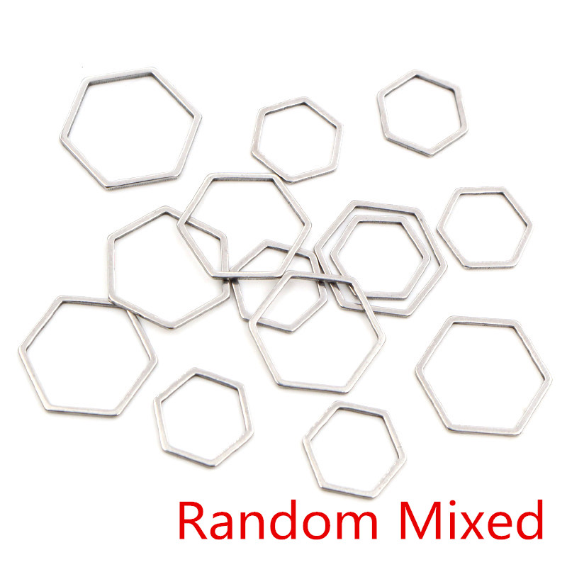 20pcs 3 boyutu poligon Charm a - Bezels Pendant Resin incelemesi ve fiyatı