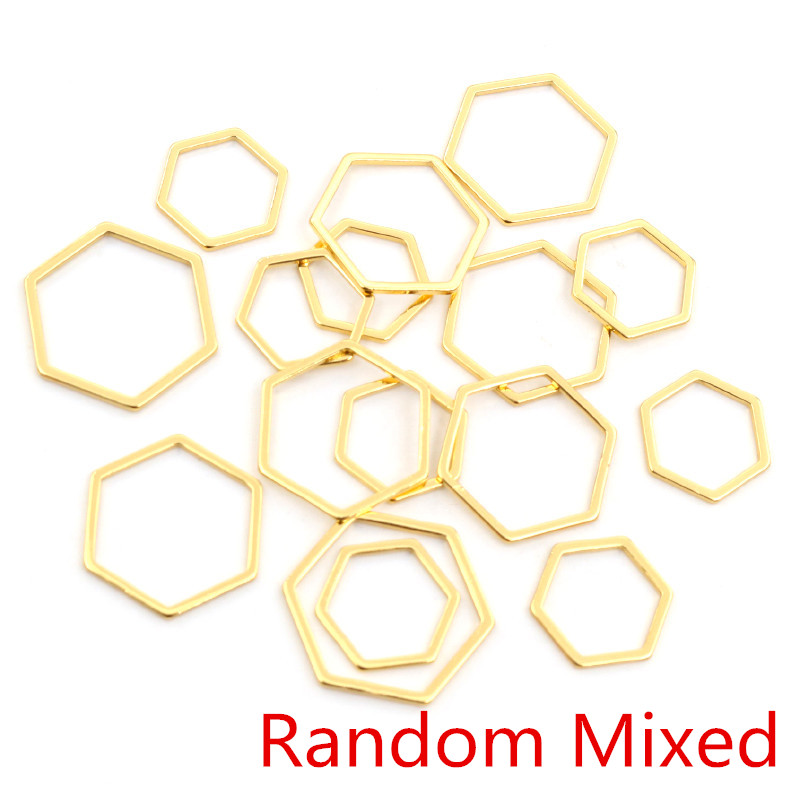 20pcs 3 boyutu poligon Charm a - Bezels Pendant Resin incelemesi ve fiyatı