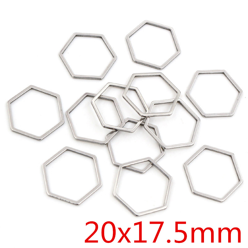 20pcs 3 boyutu poligon Charm a - Bezels Pendant Resin incelemesi ve fiyatı