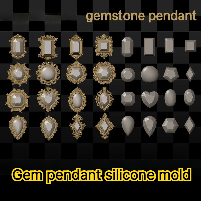 Değerli Taş Kolye Silikon Kalı - Bezels Pendant Resin incelemesi ve fiyatı